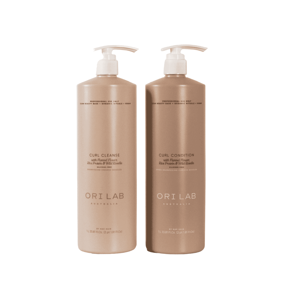 ORI Lab by NAK Hair Curl Cleanse and Condition 1 Litre Duo