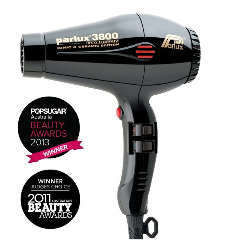 Parlux 3800 Ionic and Ceramic Hair Dryer Black