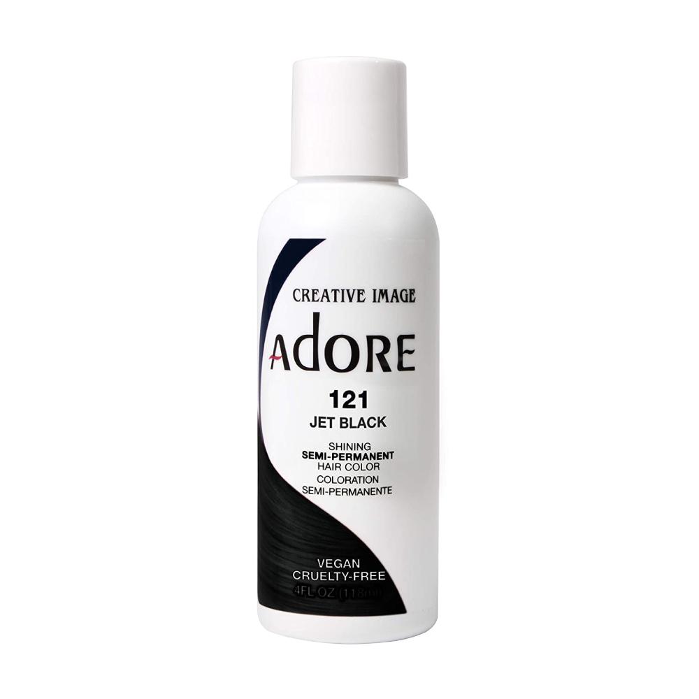 Adore Semi Permanent Hair Colour No. 121 Jet Black 118ml