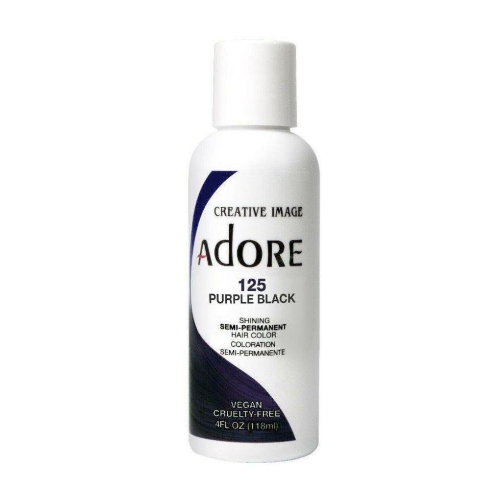 Adore Semi Permanent Hair Colour No. 125 Purple Black 118ml