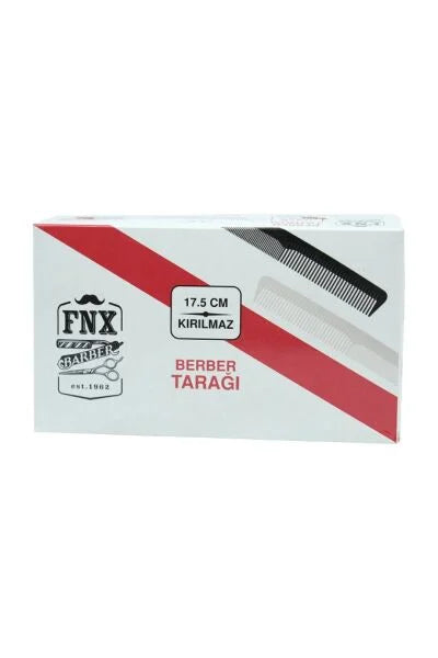 FNX 17.5cm Barber & Hair Dressing Cutting Comb Box 72pcs White
