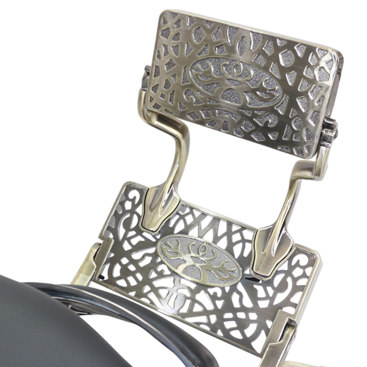 Havana Barber Chair - Antique Frame - Black Upholstery