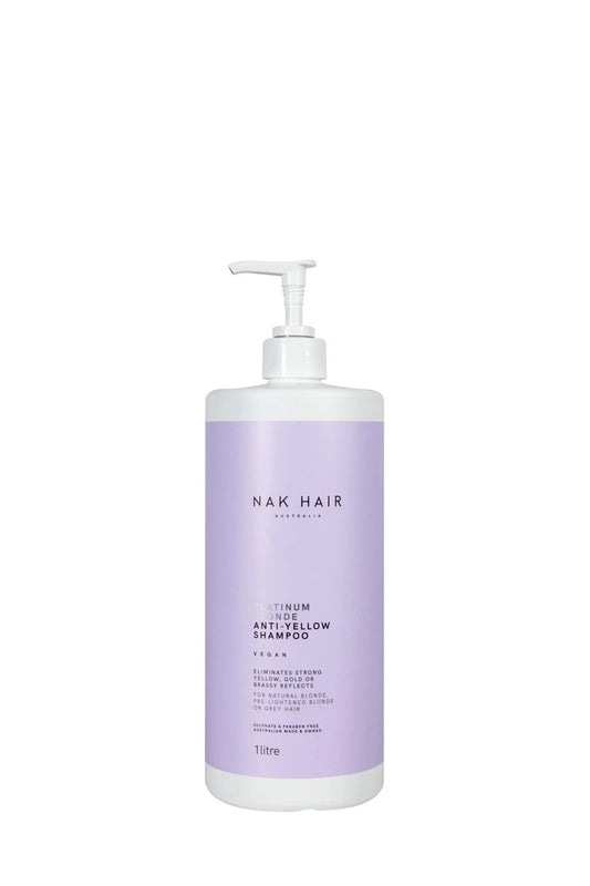 NAK Signature Platinum Blonde Anti-Yellow Shampoo 1L