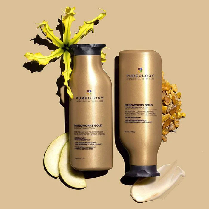 Pureology Nanoworks Gold Shampoo and Conditioner 266ml Duo