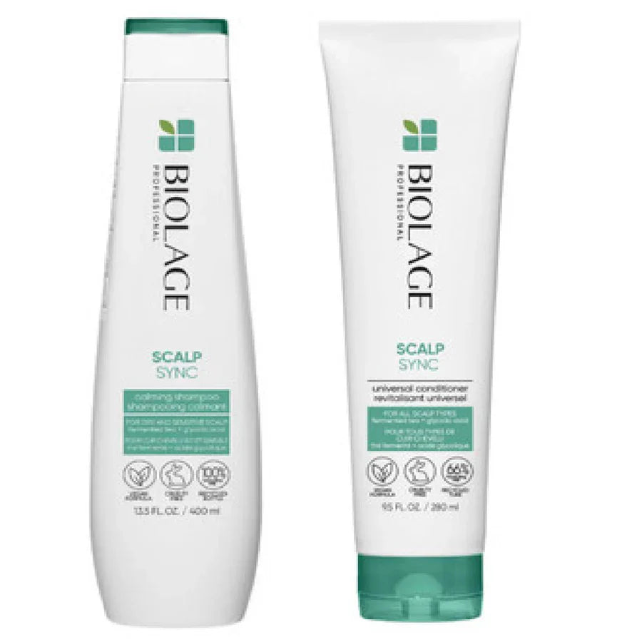 Matrix Biolage ScalpSync Calming Shampoo 400ml and Universal Scalp Conditioner 280ml Duo