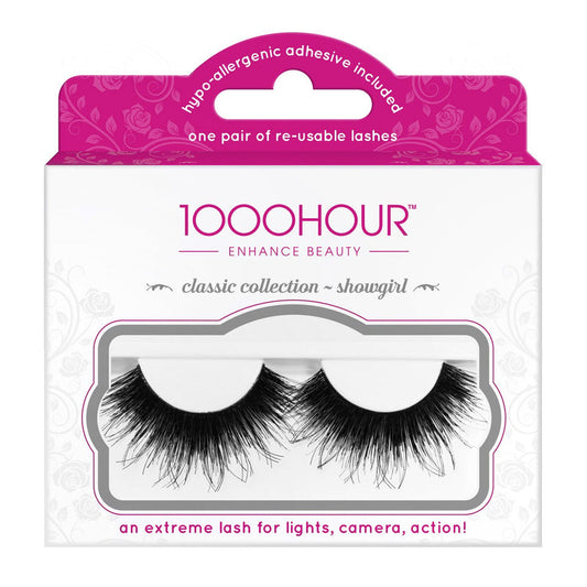 1000 Hour Classic Collection - Showgirl Re-Useable Lashes 1 Pair #555