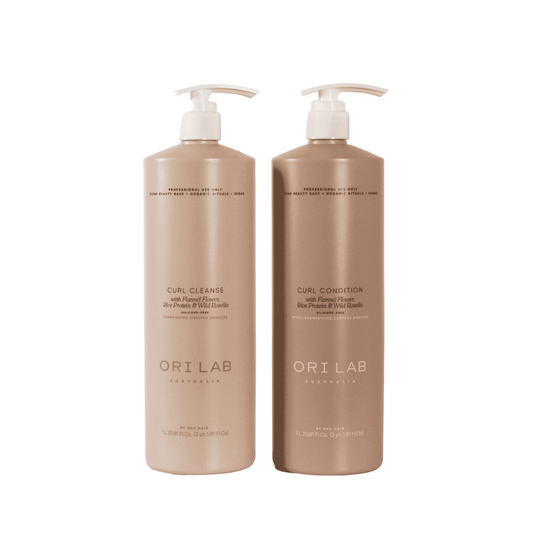 ORI Lab by NAK Hair Curl Cleanse and Condition 1 Litre Duo