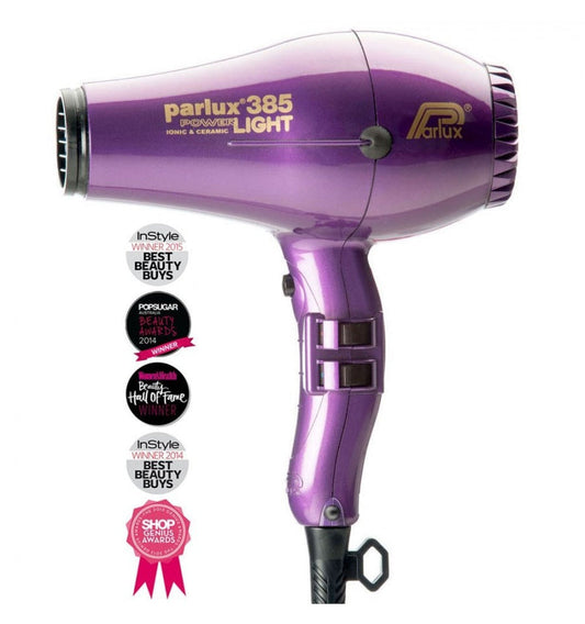 Parlux 385 Power Light Ceramic and Ionic Hair Dryer Purple Violet