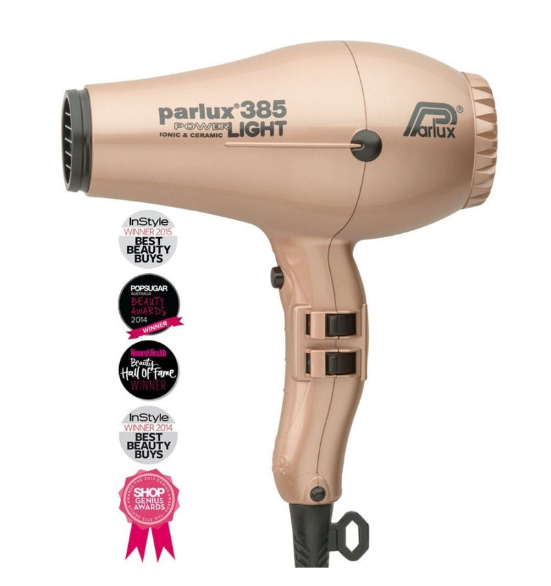 Parlux 385 Power Light Ceramic and Ionic Hair Dryer Gold