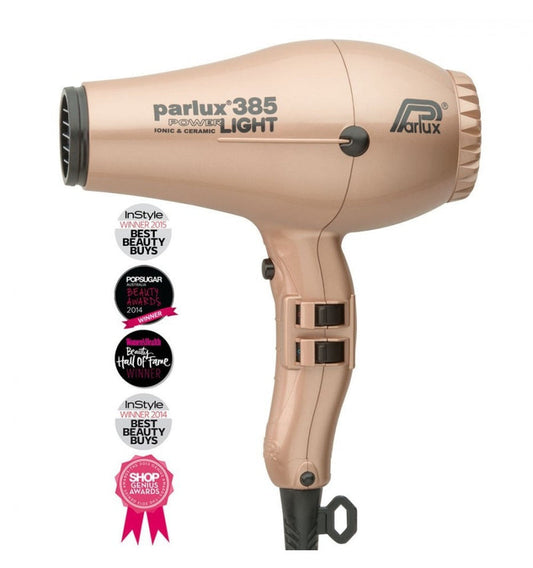 Parlux 385 Power Light Ceramic and Ionic Hair Dryer Gold