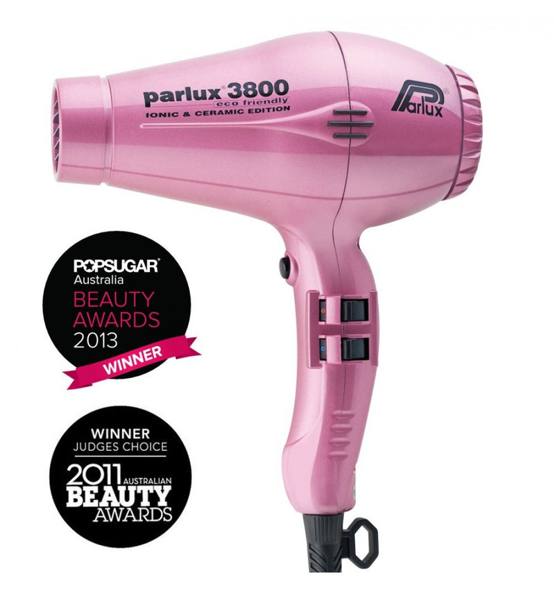 Parlux 3800 Ionic and Ceramic Hair Dryer Pink