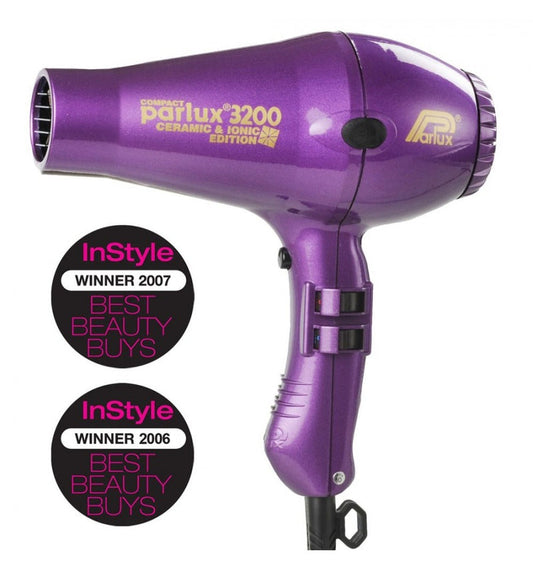 Parlux 3200 Ionic + Ceramic Compact Dryer Purple