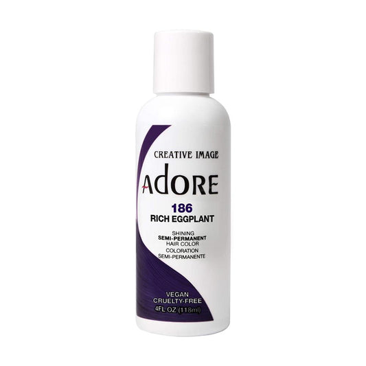 Adore Semi Permanent Hair Colour No. 186 Rich Eggplant 118ml