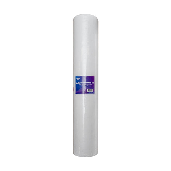 BOB Non-Woven Bed Roll Perforated without Crosscut White 80cm