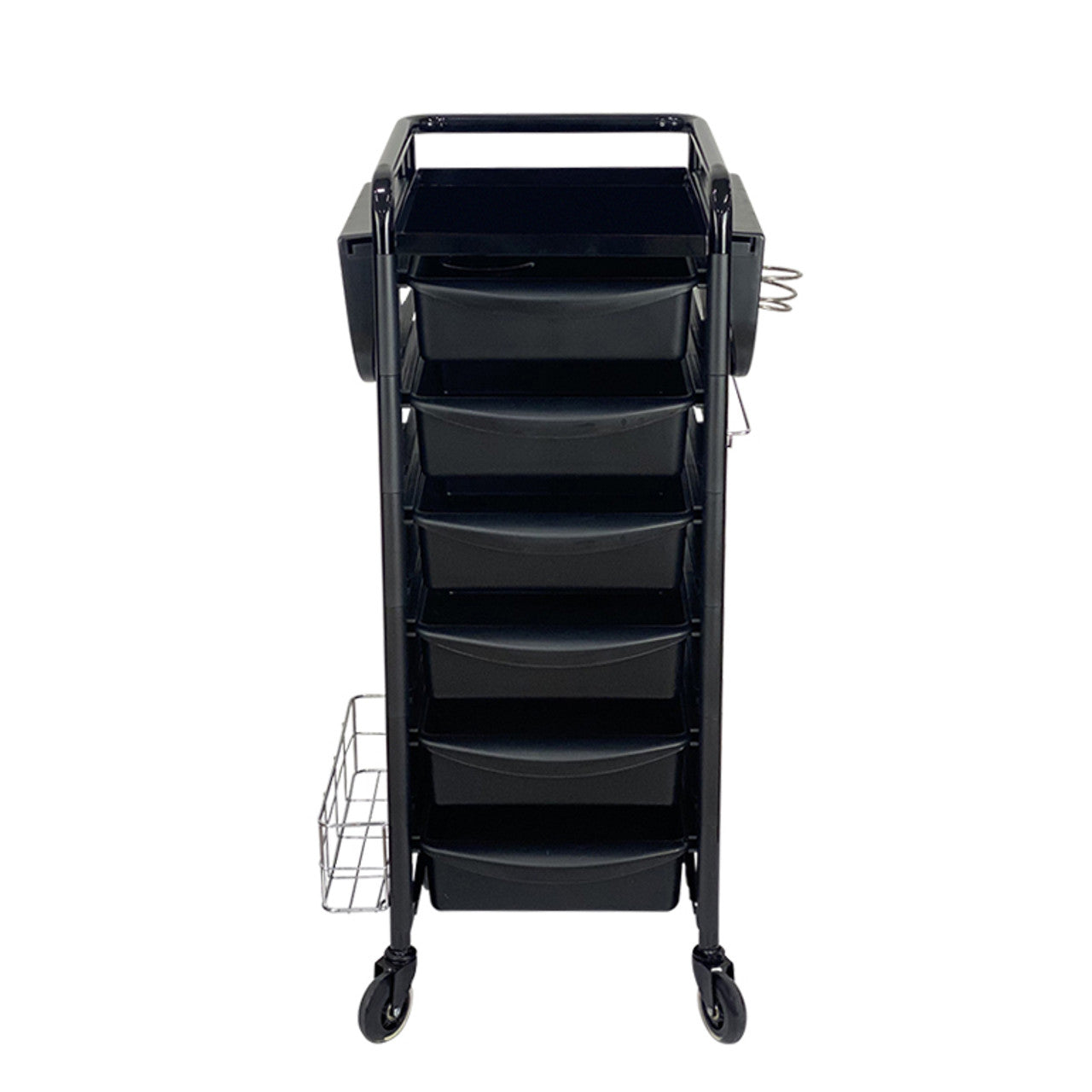 Jasper Black 6 Drawer Hairdressing Beauty Trolley