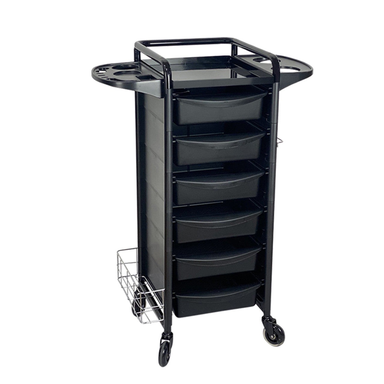 Jasper Black 6 Drawer Hairdressing Beauty Trolley