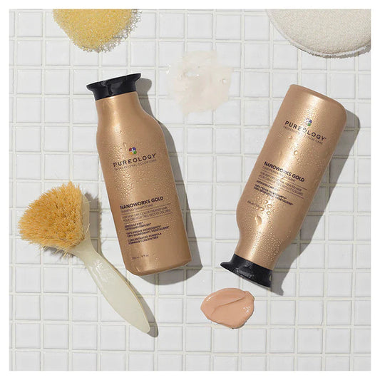 Pureology Nanoworks Gold Shampoo and Conditioner 266ml Duo