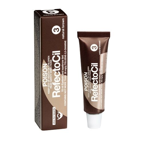 RefectoCil Eyelash Brow Tint Colour No. 3 Natural Brown 15ml