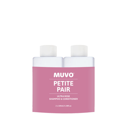 MUVO Ultra Rose Shampoo and Conditioner 100ml Petite Pair
