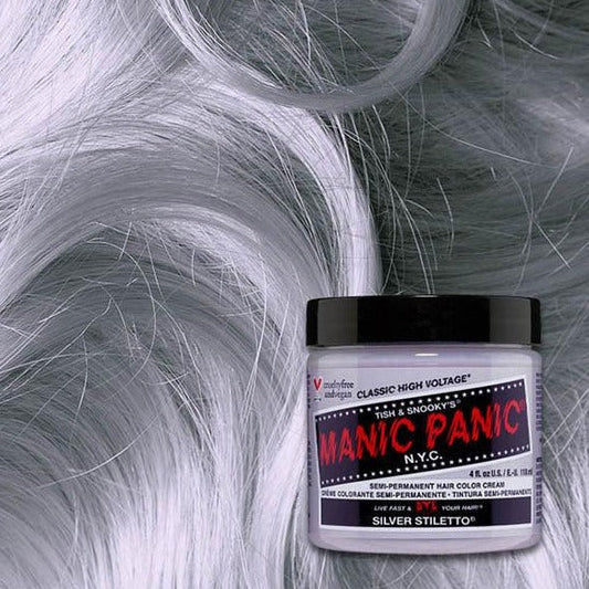 Manic Panic Silver Stiletto 118ml High Voltage Classic Cream Formula Hair Color