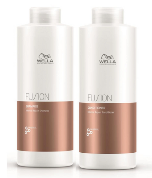 Wella Fusion Intense Shampoo 1 Litre and Conditioner 1 Litre Duo