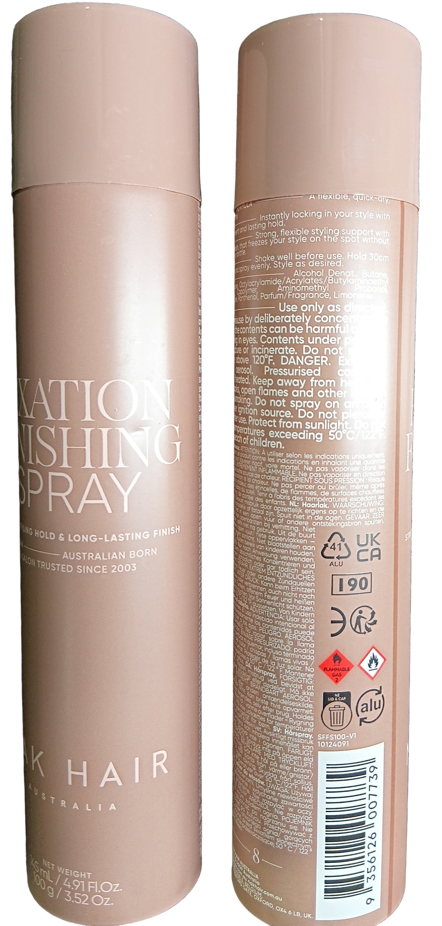 NAK Fixation Finishing Spray 100g